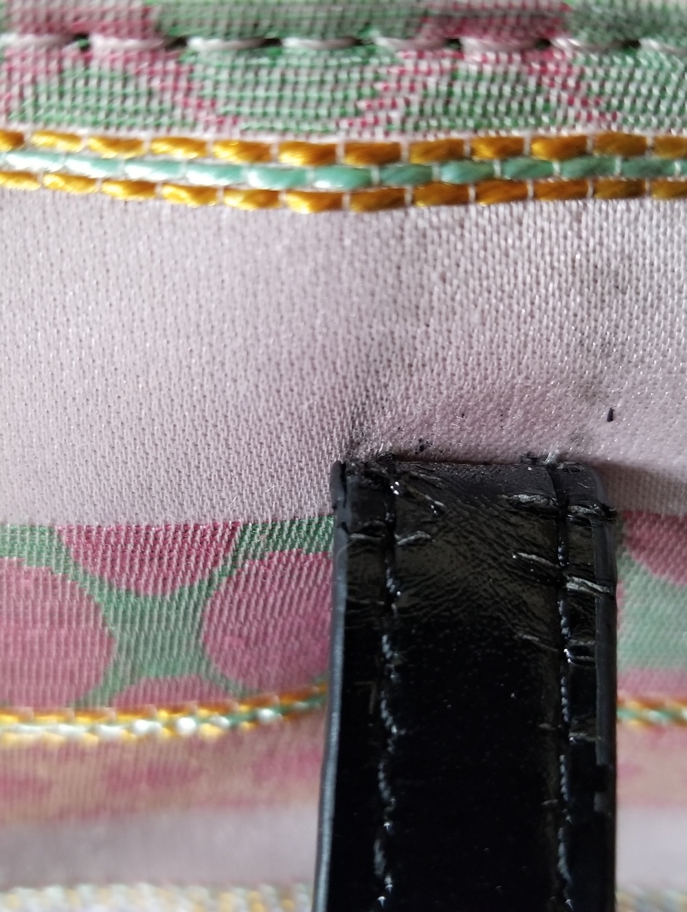 Kate Spade Vintage Y2K 90s Pink Pastel Colorful Striped Spring Summer handbag - Picture 12 of 16